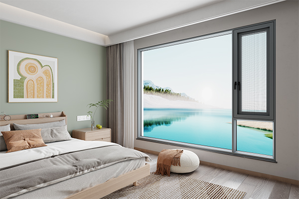 美亿106外平开防护窗